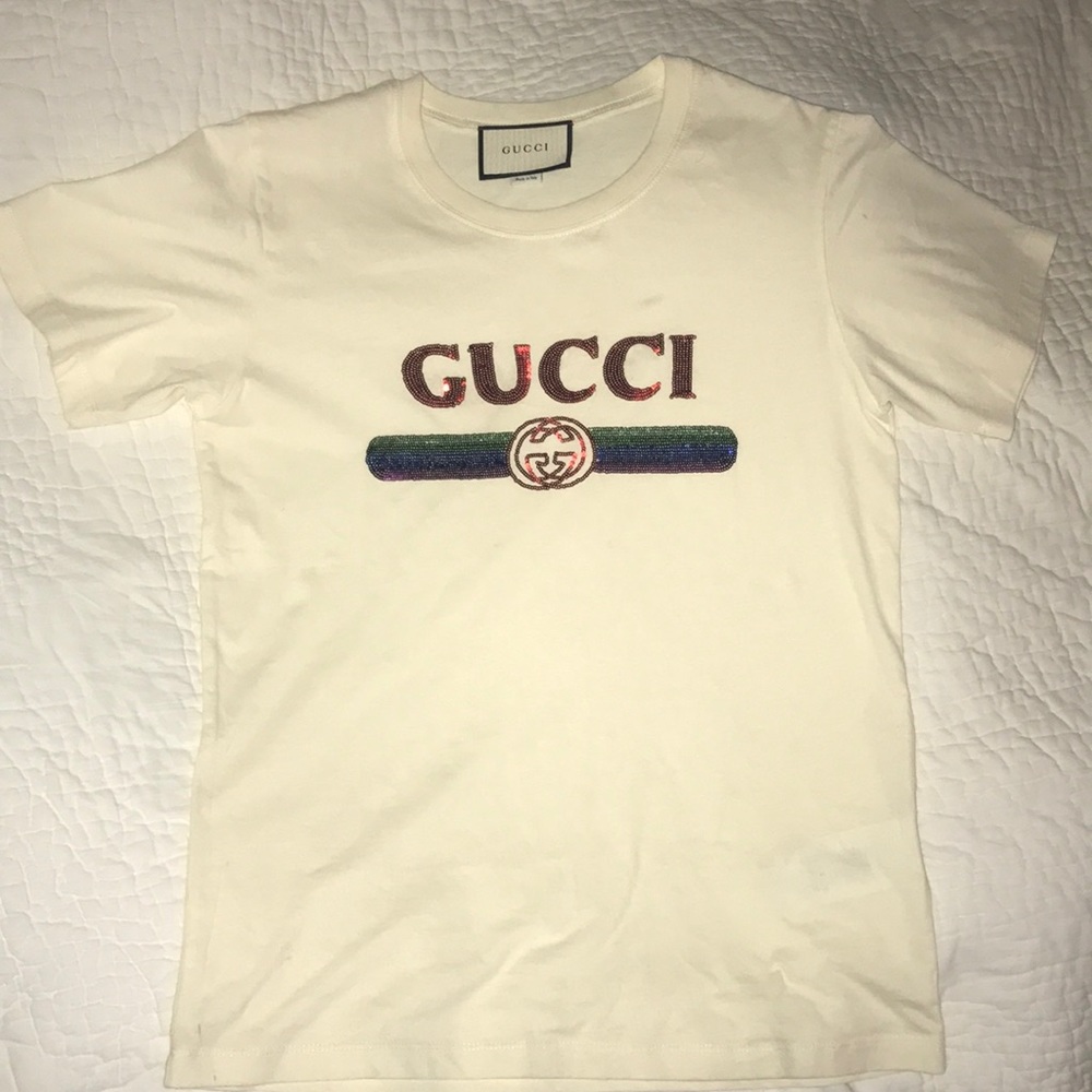 Gucci Woman’s Sequin Logo T-shirt